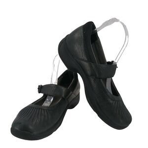 Dansko Mary Jane Leather Clogs Mule Shoes Size EU 41 US 10.5 Black